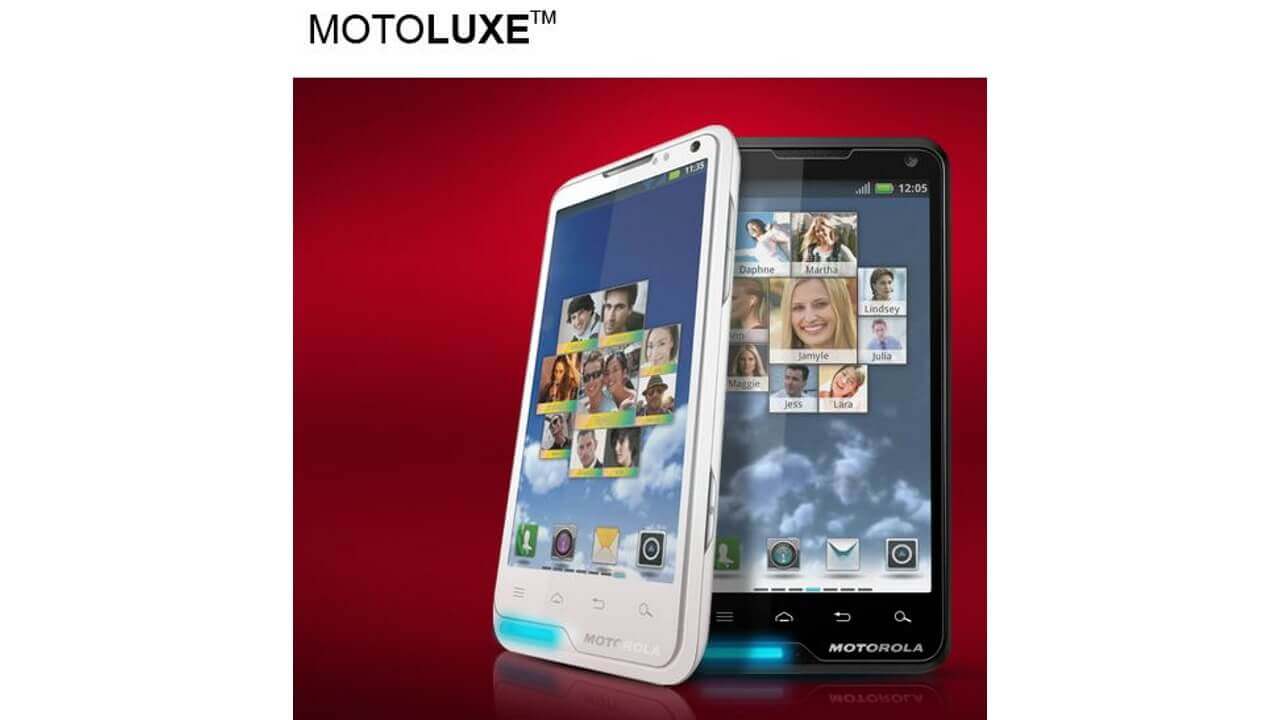 「Motorola MOTOLUXE」のWHITEカラー