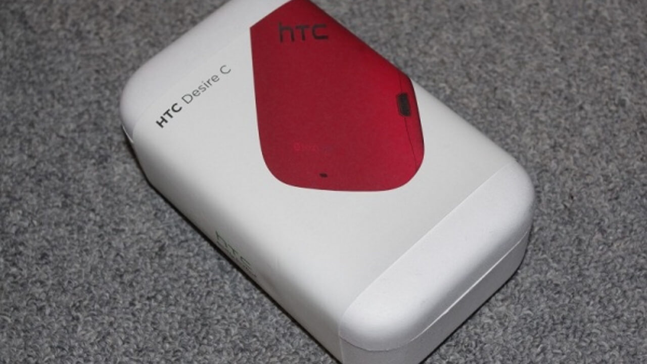 「HTC Desire C」レッドカラーが届きました