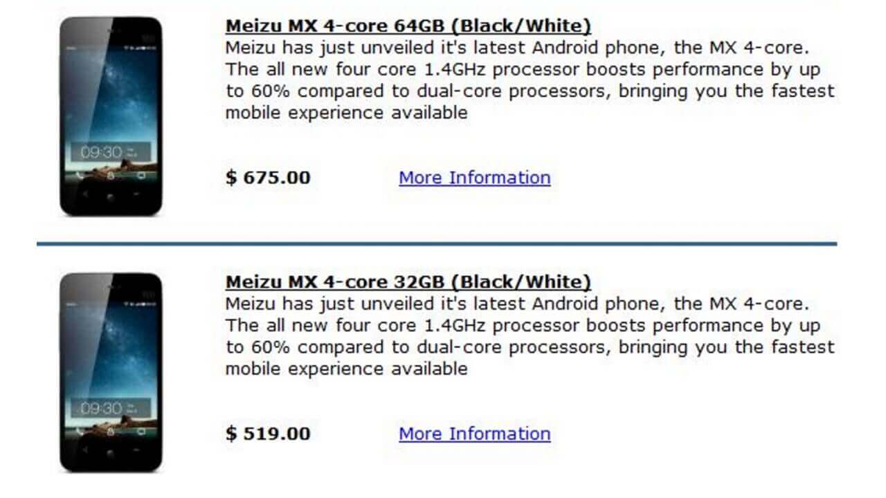 Meizu MX 4-core