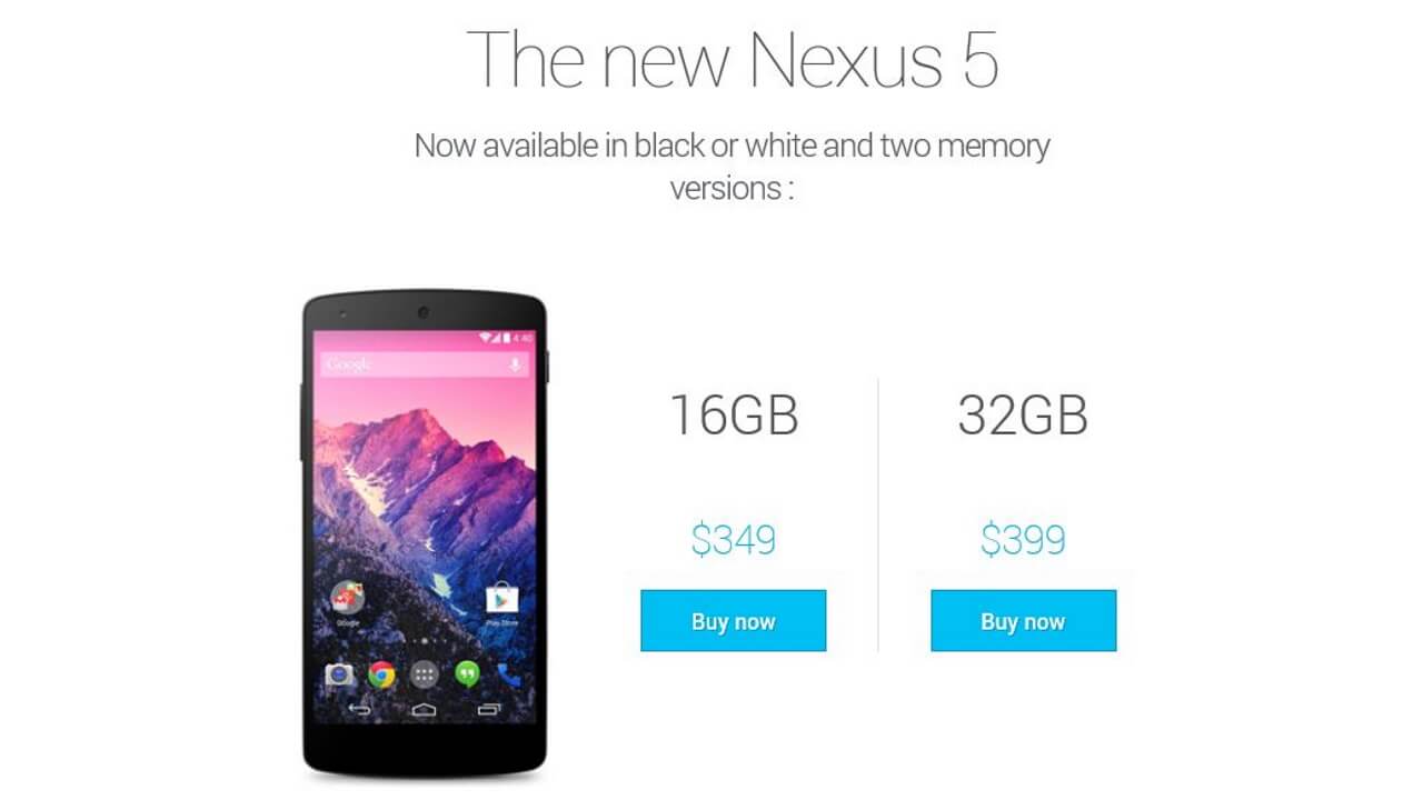 北米版Nexus 5 LG-D820の手配方法を考える