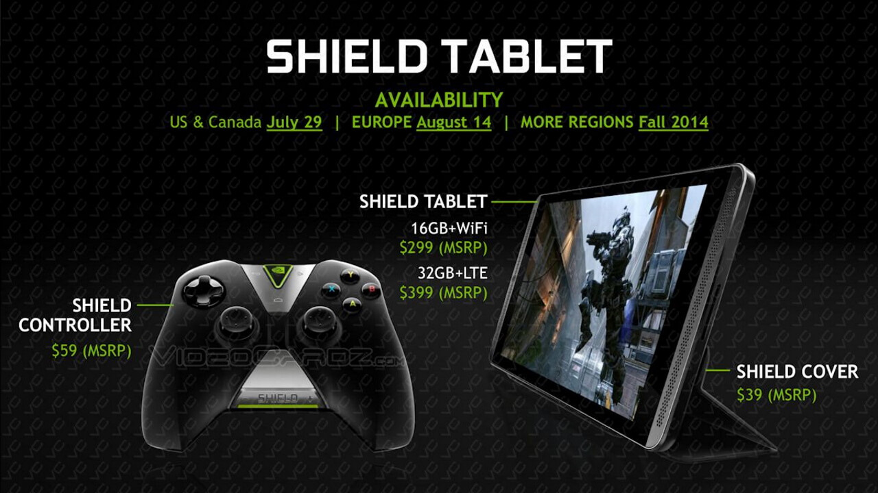 NVIDIA Shield Tabletの商品カタログがリーク