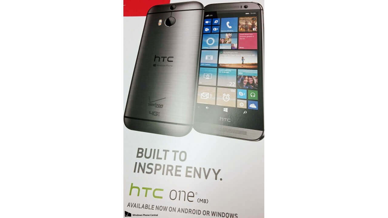 HTC One M8 for Windows（W8）