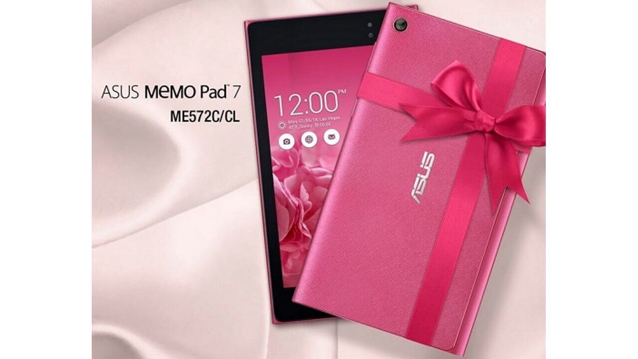 ASUS、「MeMO Pad 7（ME572C/CL）」新色Hot Pink発表
