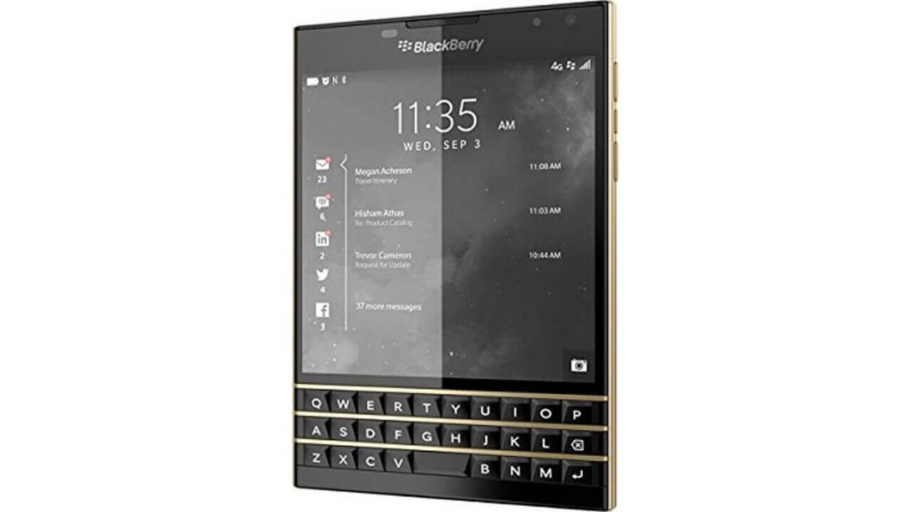 BlackBerry Passport Black & Gold Limited Edition