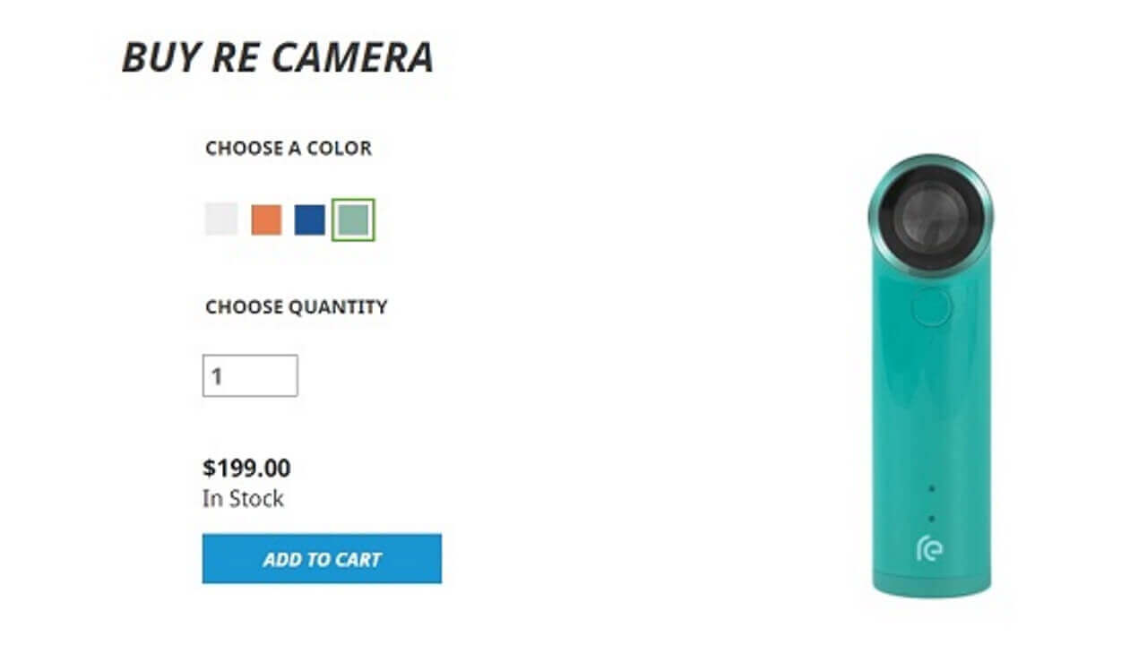 米HTC公式で「Re Camera」TEAL発売