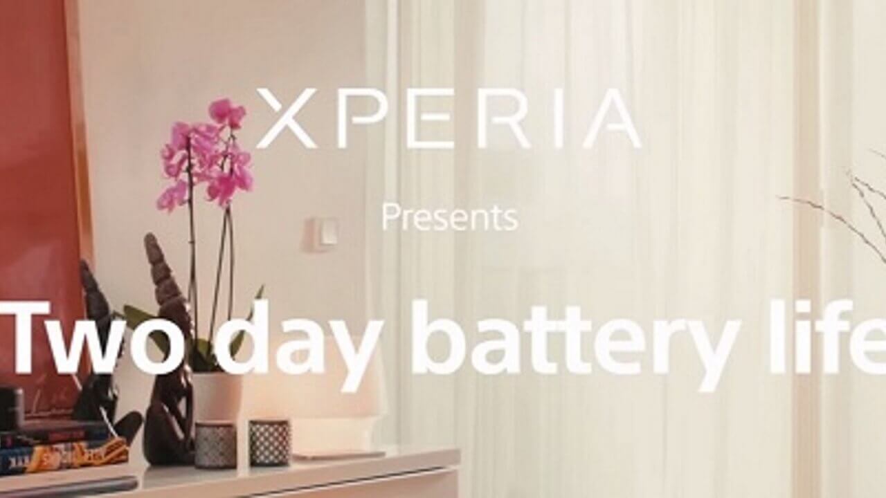「Xperia M4 Aqua」2日間持続バッテリーアピール動画