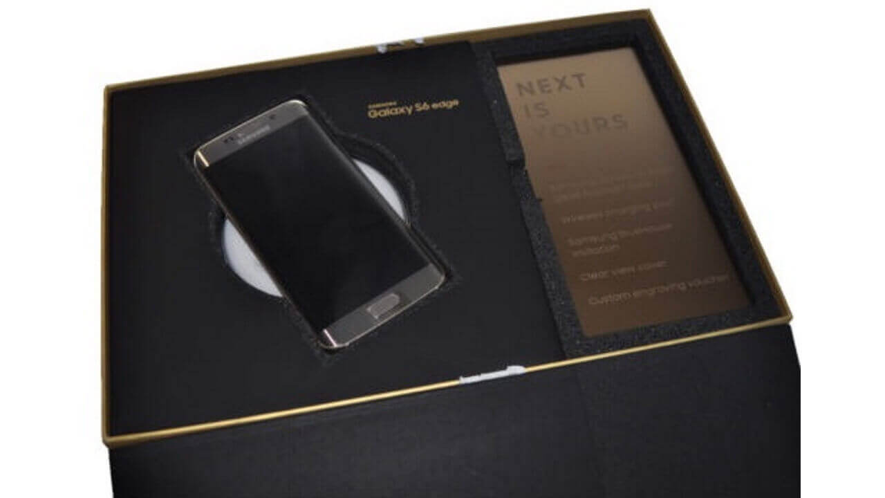 「Galaxy S6 Edge Gold Platinum Limited Edition」ebayに出品