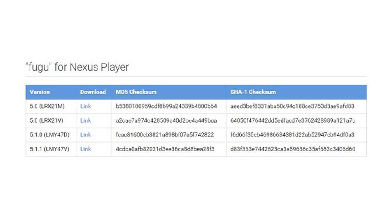 「Nexus Player」向けAndroid 5.1.1ファクトリーイメージ公開