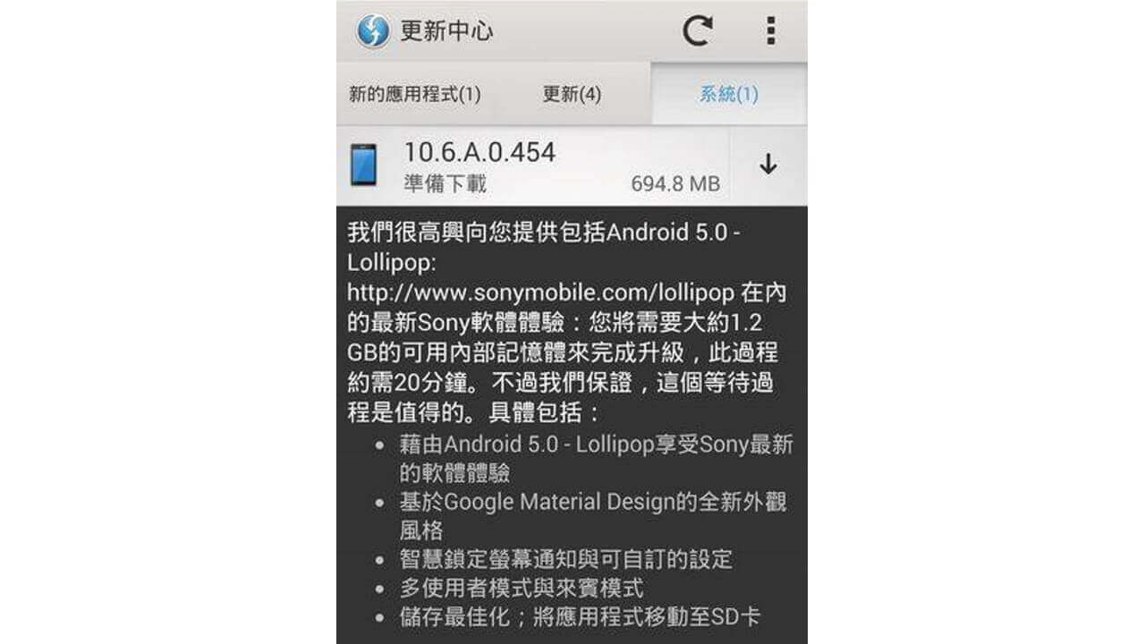 「Xperia Z/ZL/ZR/Z Ultra」にAndroid 5.0配信