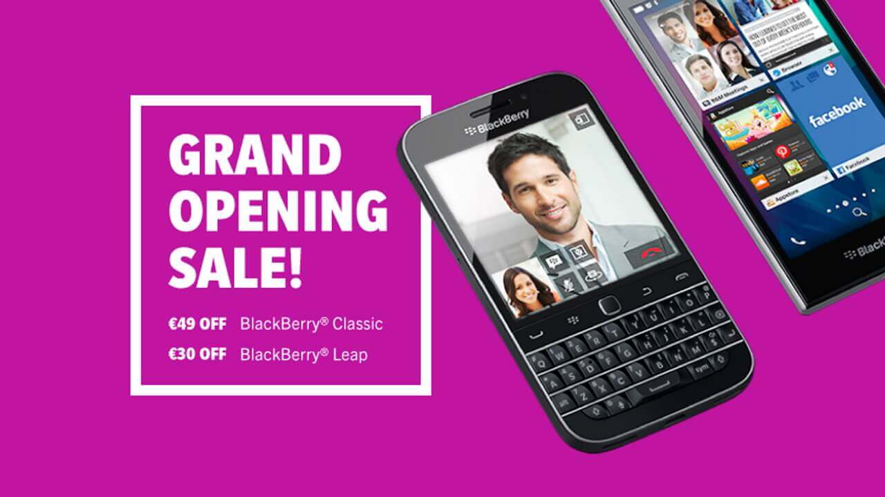 BlackBerry公式ショッピングサイトが欧州3か国でオープン