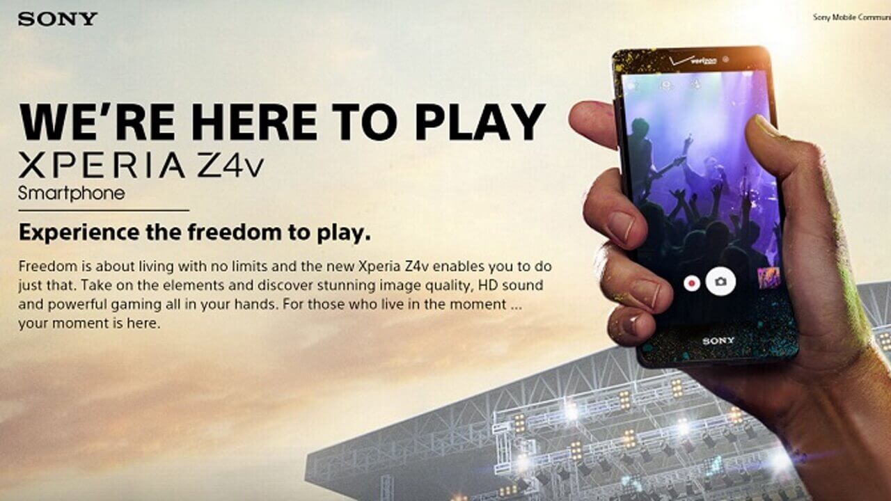 Verizon、「Xperia Z4v」正式発表