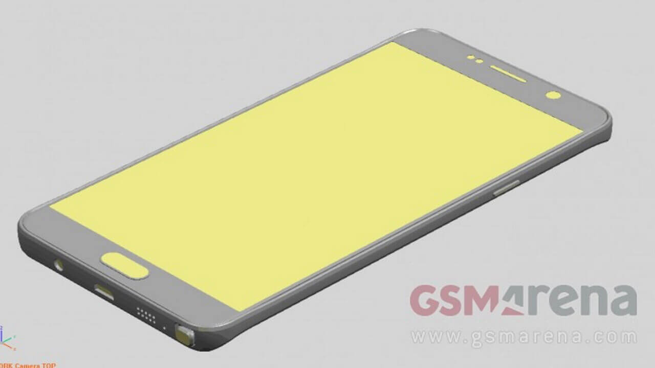 アクセサリーメーカー作成「Galaxy Note 5/S6 edge+」レンダー画像