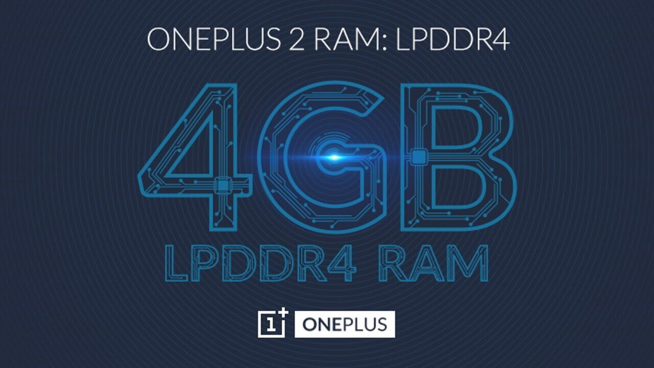 「OnePlus 2」4GB RAM LPDDR4採用