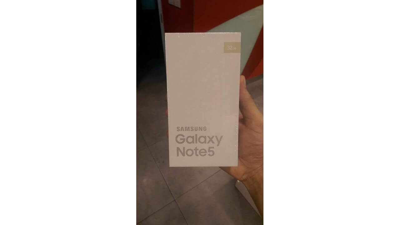 「Galaxy Note5」化粧箱写真流出