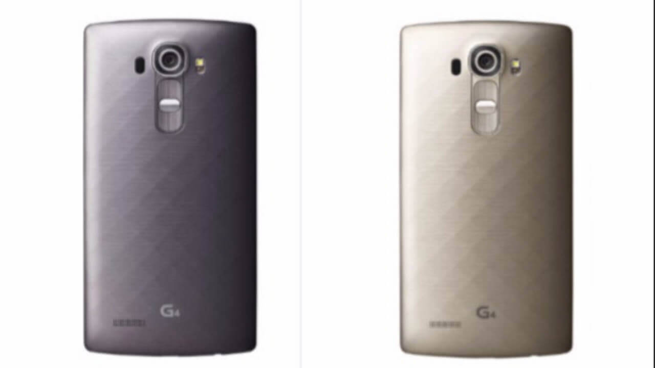 メタリックリアカバー採用「LG G4」インド発表