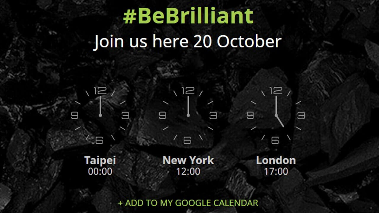 HTC、10月20日新製品発表？特設サイト「#BeBrilliant」出現
