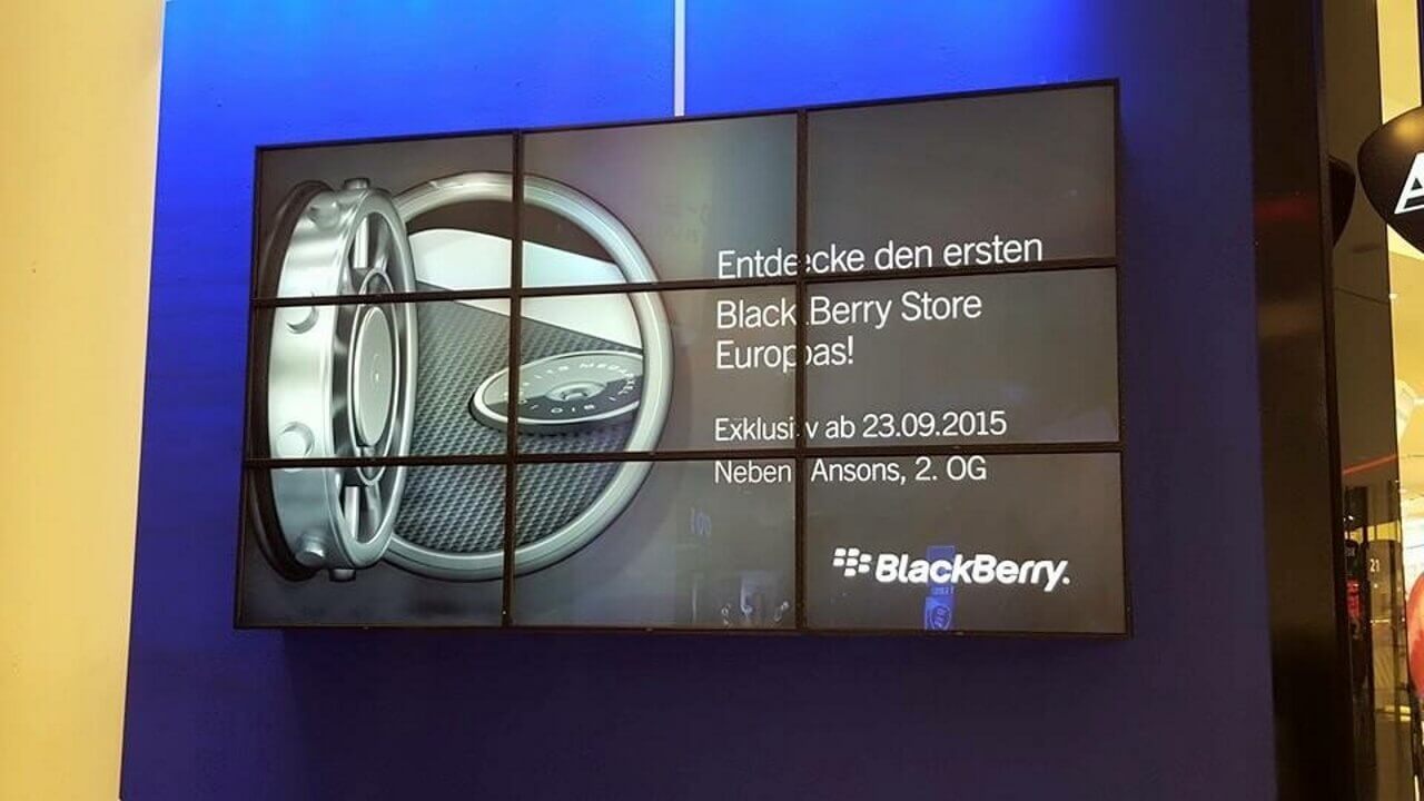 BlackBerry、ドイツ商業施設初ポップアップストア9月23日オープン