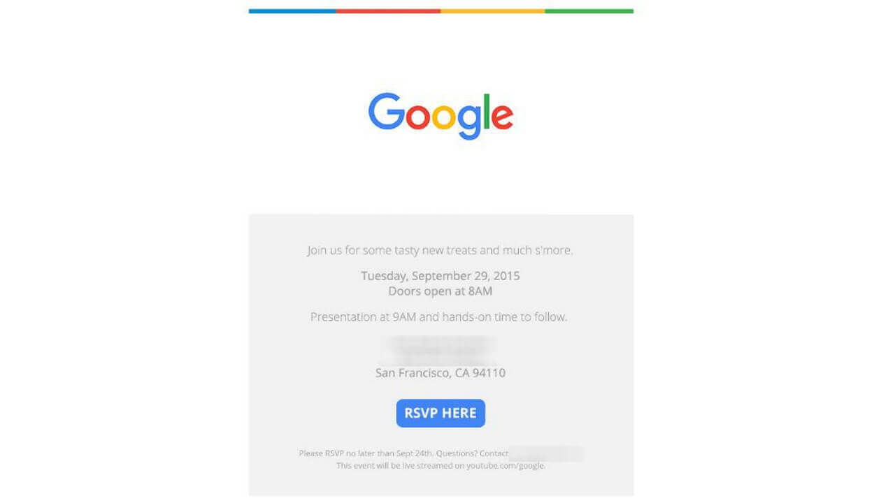 Google、9月29日サンフランシスコイベント招待状送付開始
