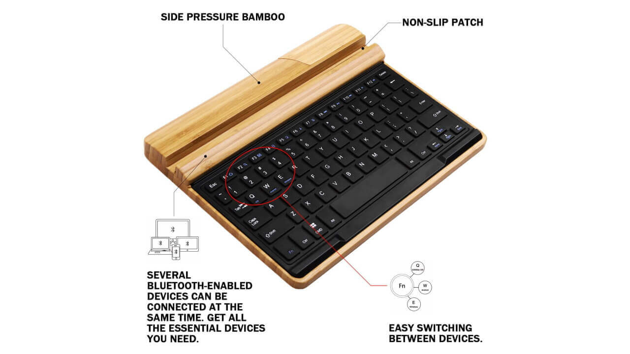 木ーボード！米Amazonで木製Bluetoothキーボード発見