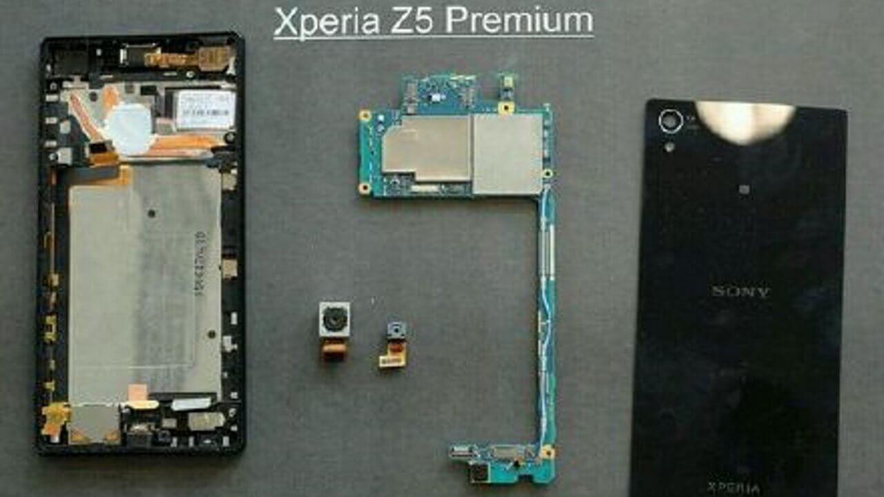 「Xperia Z5 Premium」内部画像から2個のヒートパイプ確認