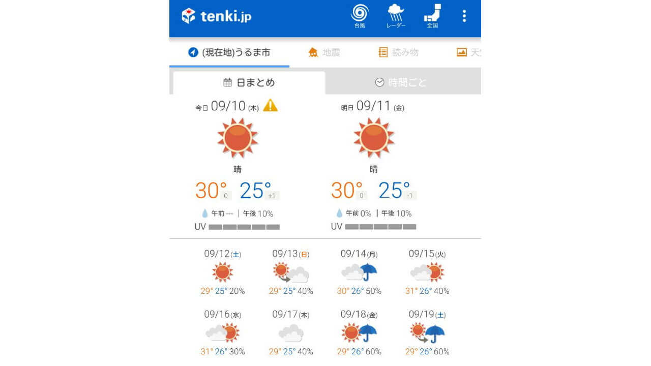 日本気象協会、Android「tenki.jp」アプリリリース