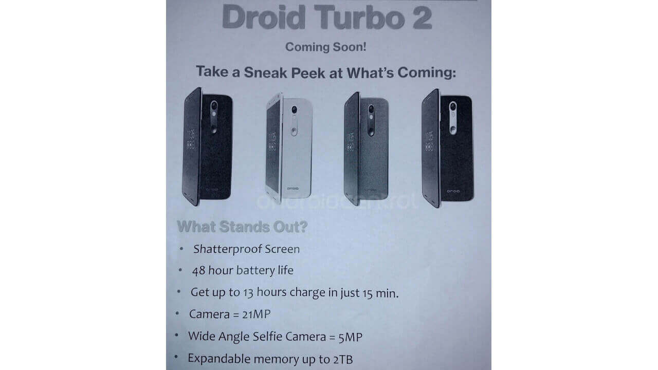 「Droid Turbo 2」5MPワイドアングルフロントカメラ搭載？