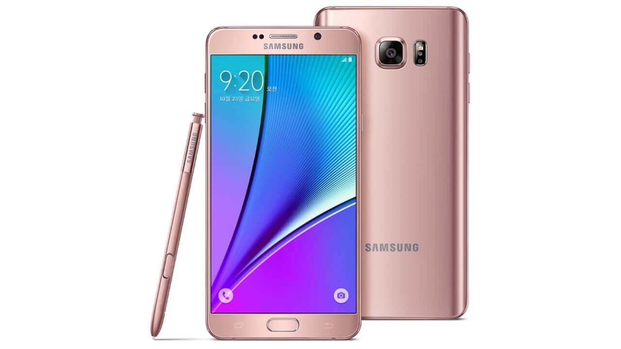Samsung、韓国向け「Galaxy Note5」新色ピンクゴールド投入