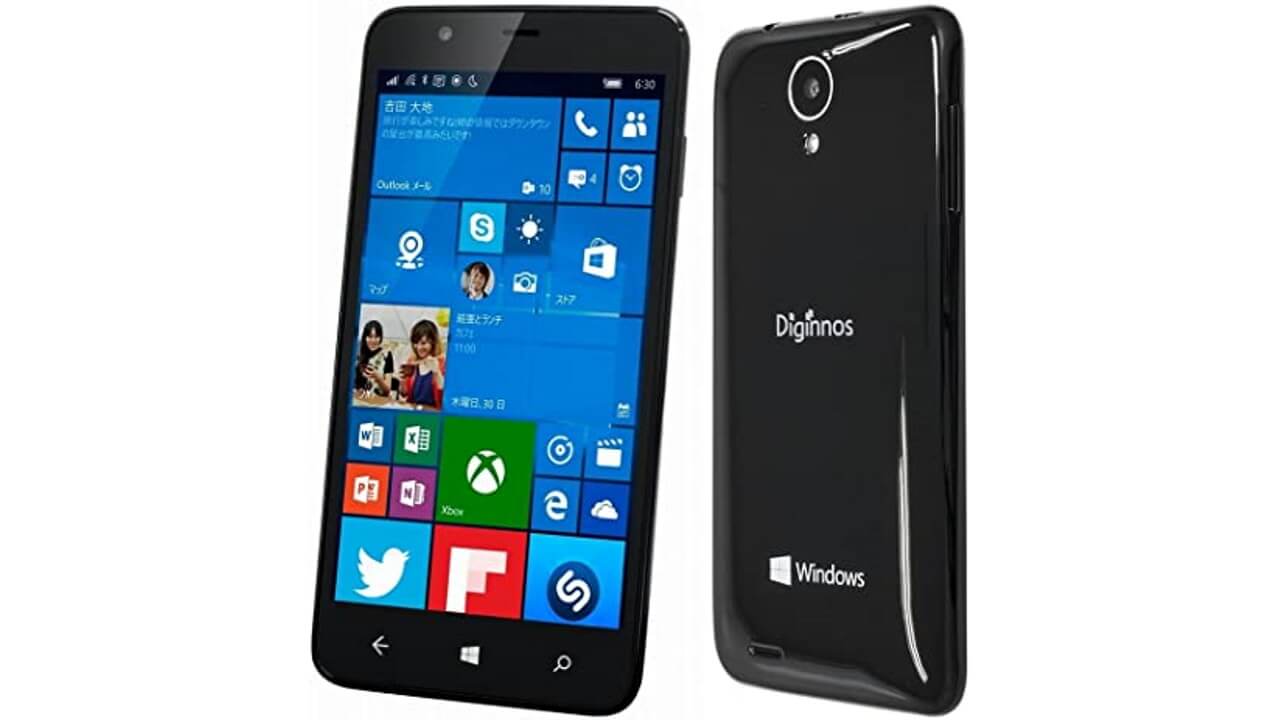 ドスパラ、Windows 10 Mobile搭載低価格「Diginnos Mobile DG-W10M」発売