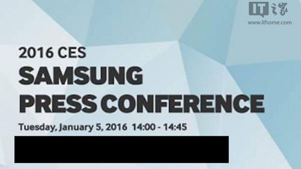 Samsung、2016年1月5日にCES 2016プレスカンファレンス開催