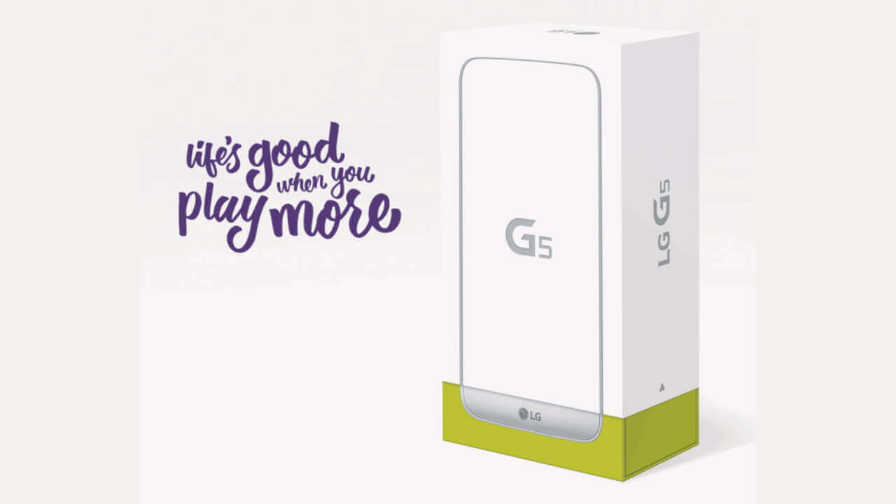 ユニーク！「LG G5」化粧箱公開