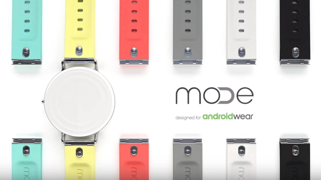 Google、ワンタッチ脱着Android Wearリストバンド「MODE Watch Band」発表