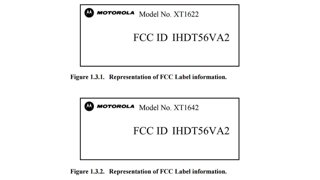 「Moto G（4th Gen.）」？Motorola未発表型番「XT1622 / 1642」FCC認証取得