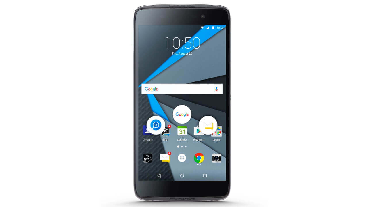 BlackBerry、Android第2弾フルタッチディスプレイ搭載「DTEK50」正式発表