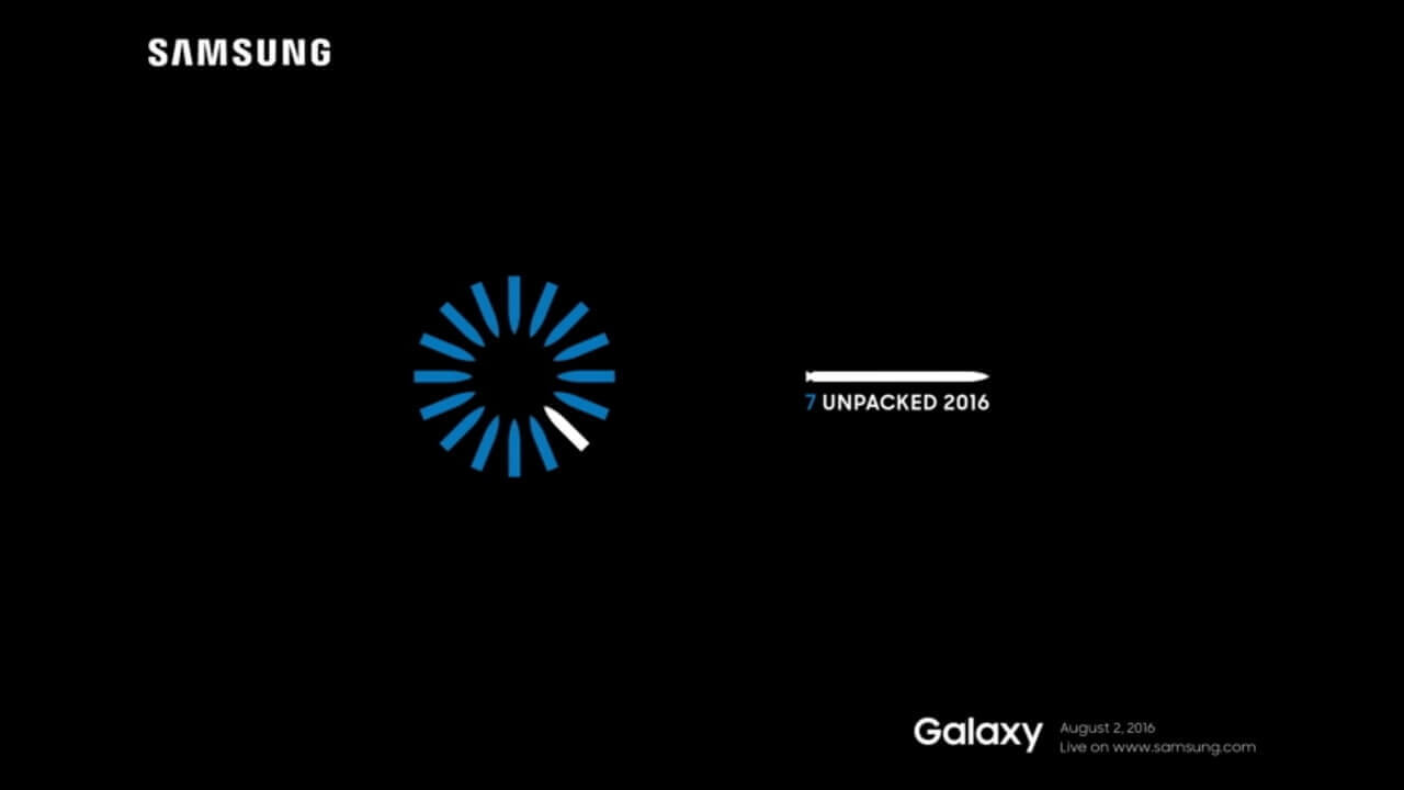 Samsung、「Galaxy Note7」発表イベントを8月2日ニューヨークで開催
