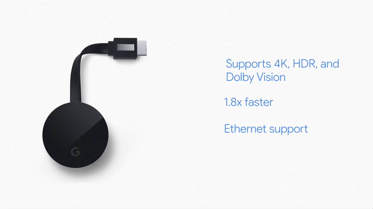 Google、4K/HDR/Dolby Vision対応「Chromecast Ultra」発表