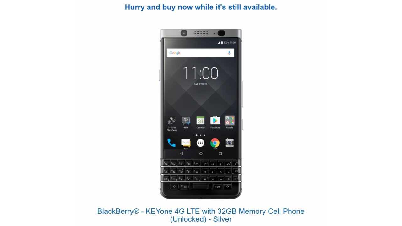 Best Buyで「BlackBerry KEYone」を購入する際の注意点