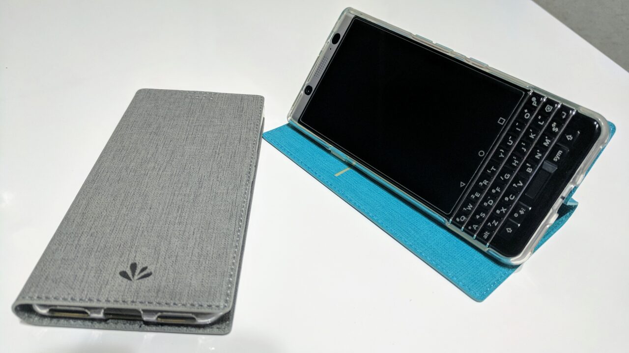薄くて良い「BlackBerry KEYone」用Feitenn手帳型ケース【レビュー】