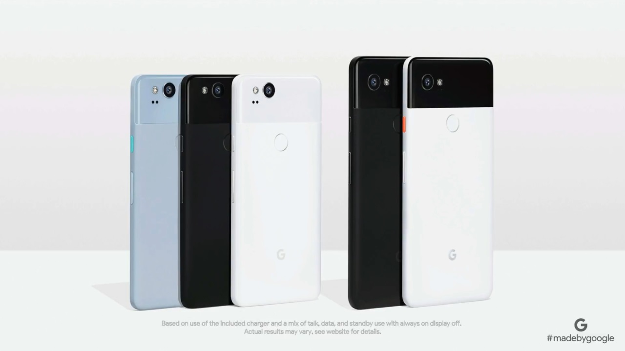 Google、eSIM採用新型スマートフォン「Pixel 2/2 XL」発表