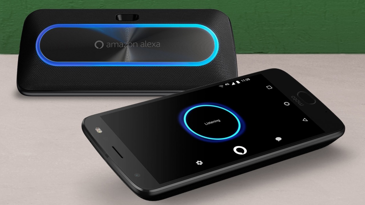 moto smart speaker with Amazon Alexa