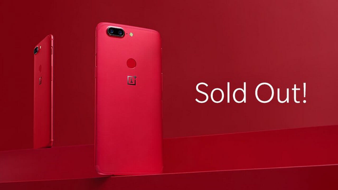 「OnePlus 5T」Lava Redが一部地域で完売
