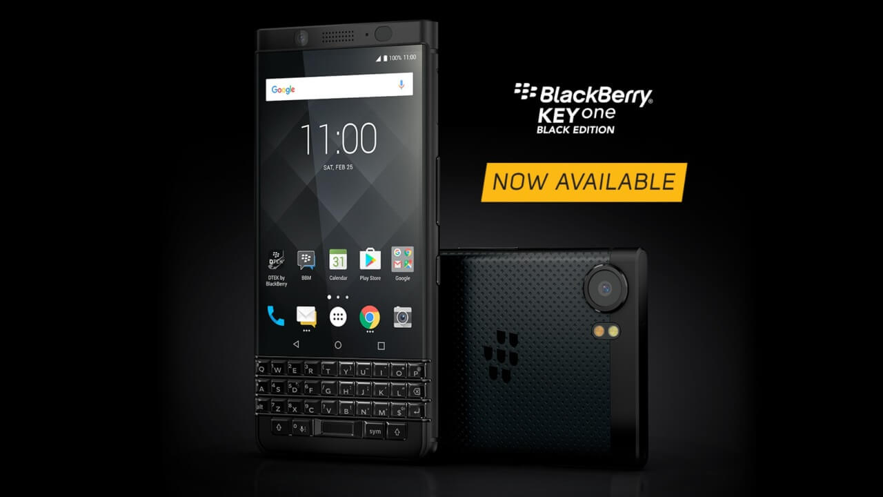 米国で「BlackBerry KEYone BLACK EDITION」発売