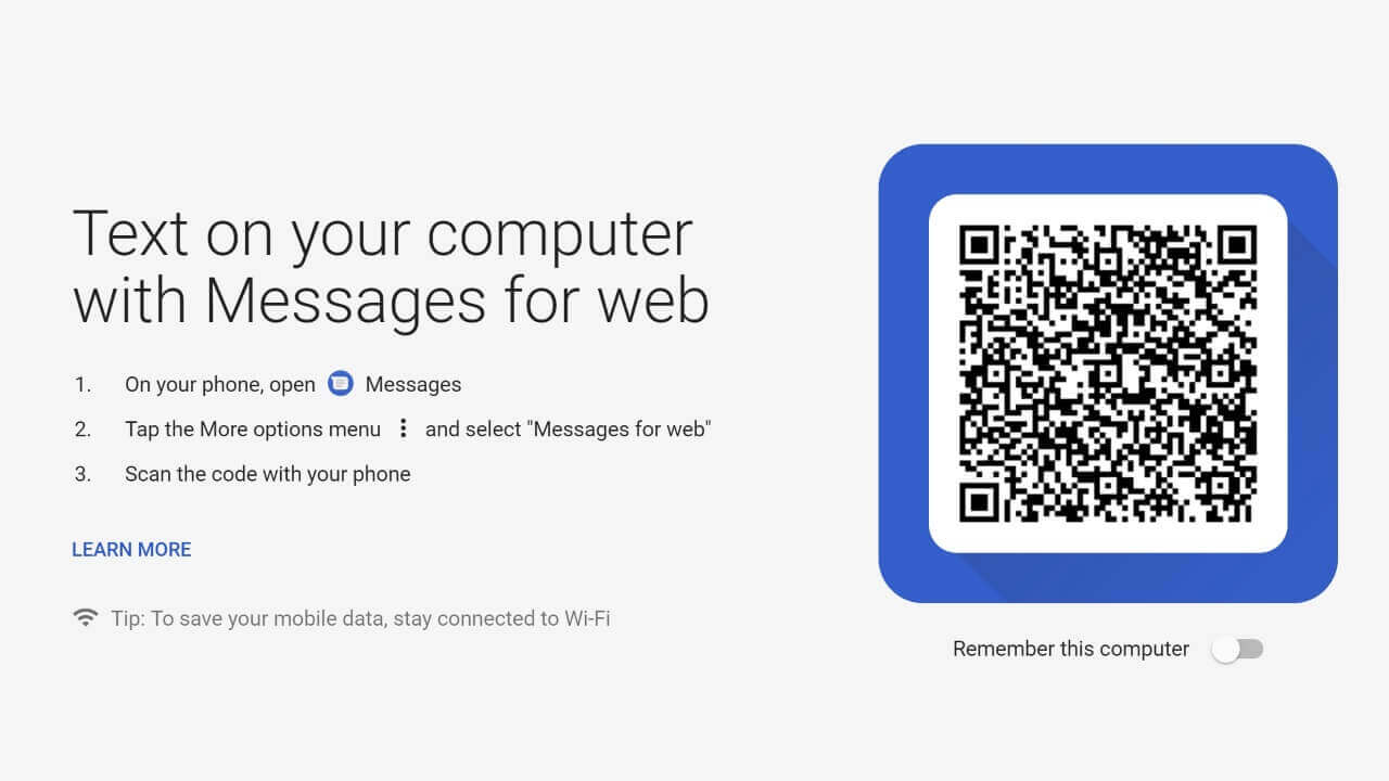 WEB「Android メッセージ」提供開始
