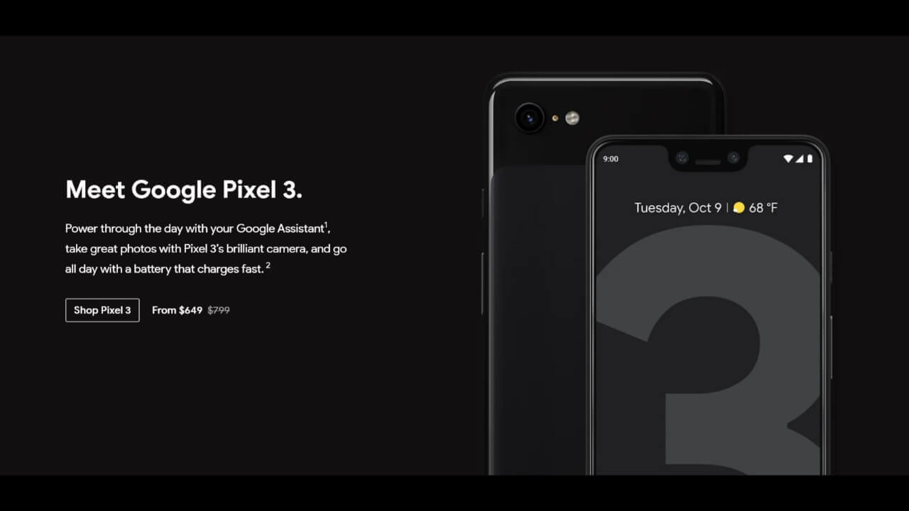 米Googleストア、ブラックフライデーで「Pixel 3」まで容赦なく値下げ