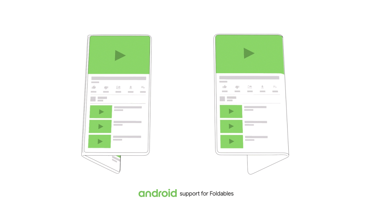 Google、Androidの折り畳み式ディスプレイ公式サポート発表