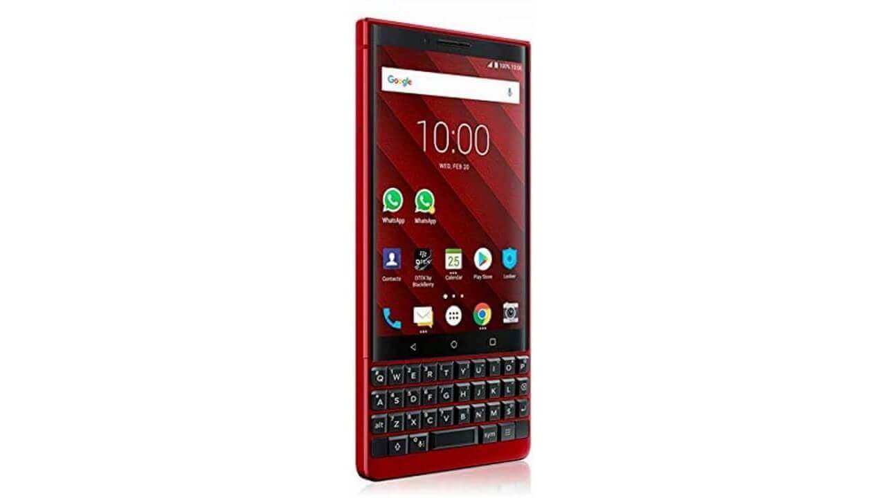 100台限定「BlackBerry KEY2 Red Edition」発売