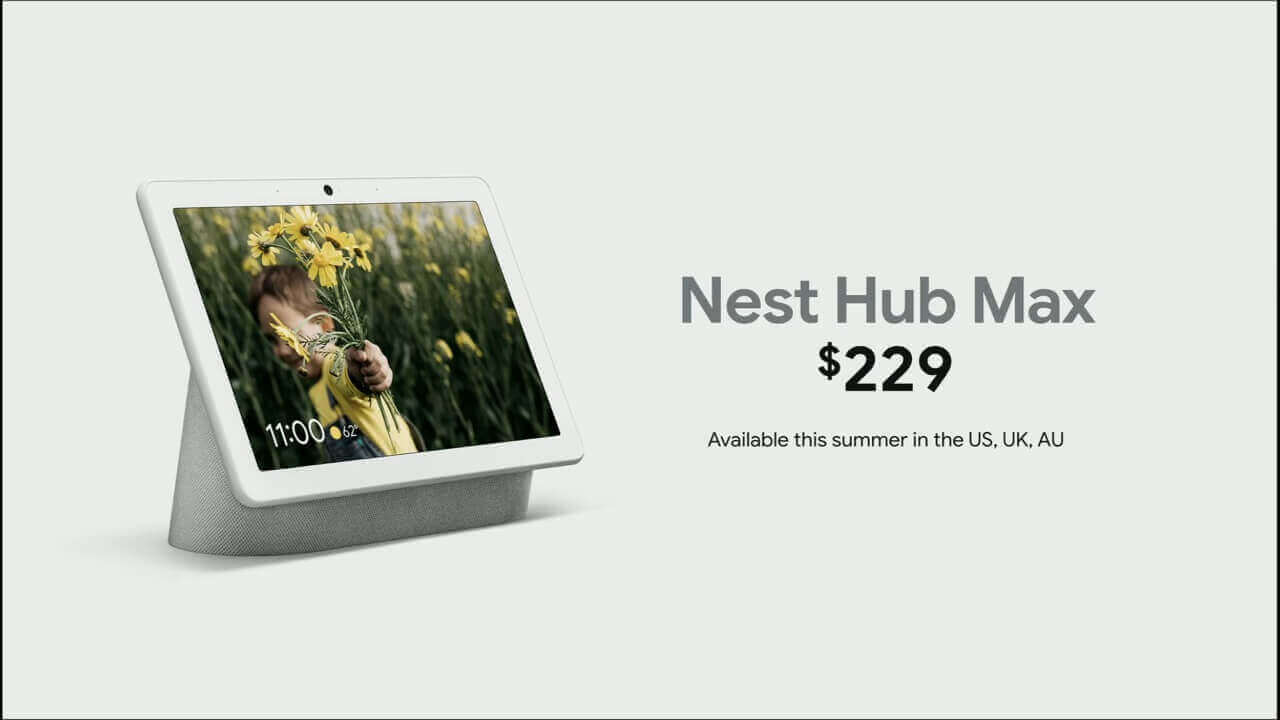 「Nest Hub Max」米国で発売