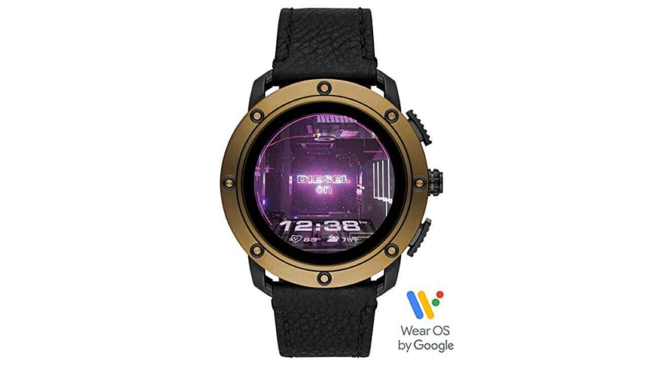 DIESEL On Axial Smartwatch BlackGold top ring-DZT2016