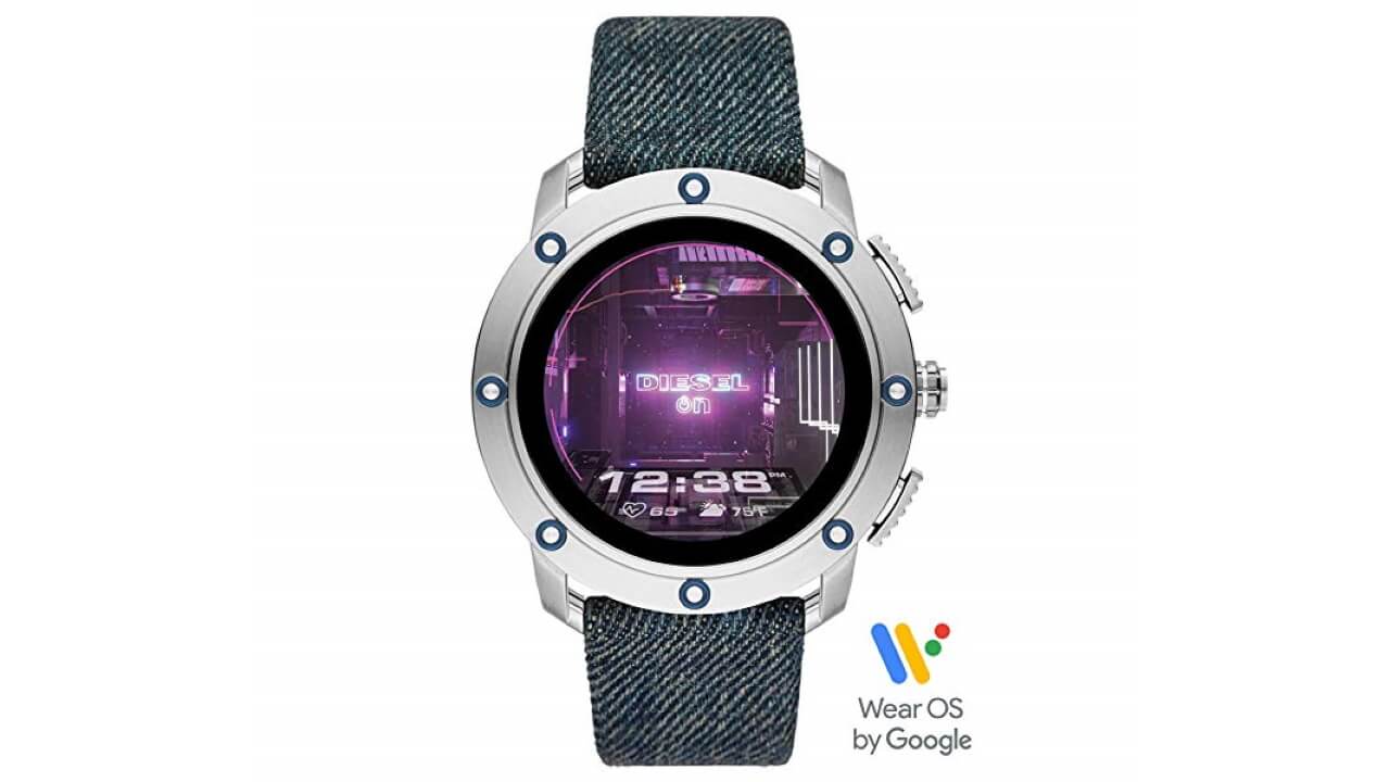 DIESEL On Axial Smartwatch Denim Blue-DZT2016