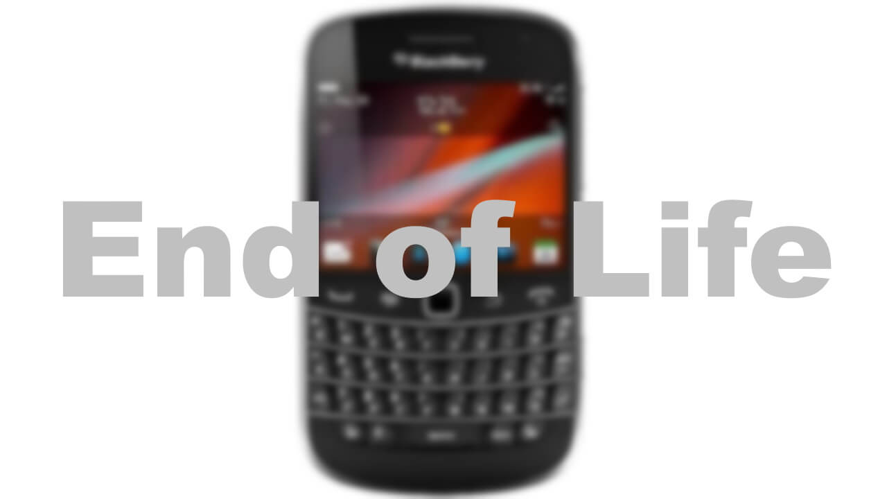 BlackBerry OSが2022年1月4日に完全終了へ【End of Life】