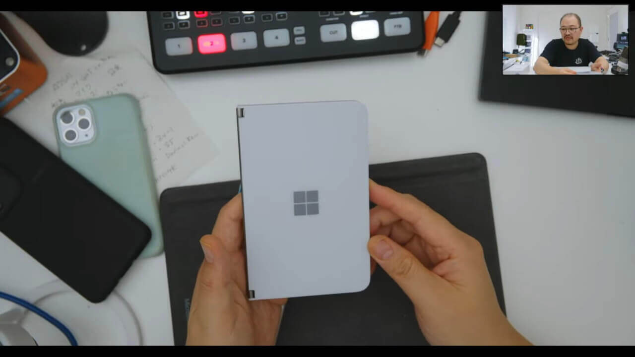 YouTuberのdrikinさんによる「Surface Duo」最速開封レビュー動画